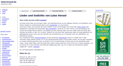 Desktop Screenshot of luise-hensel.de
