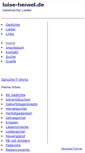 Mobile Screenshot of luise-hensel.de