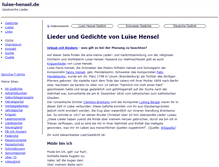 Tablet Screenshot of luise-hensel.de